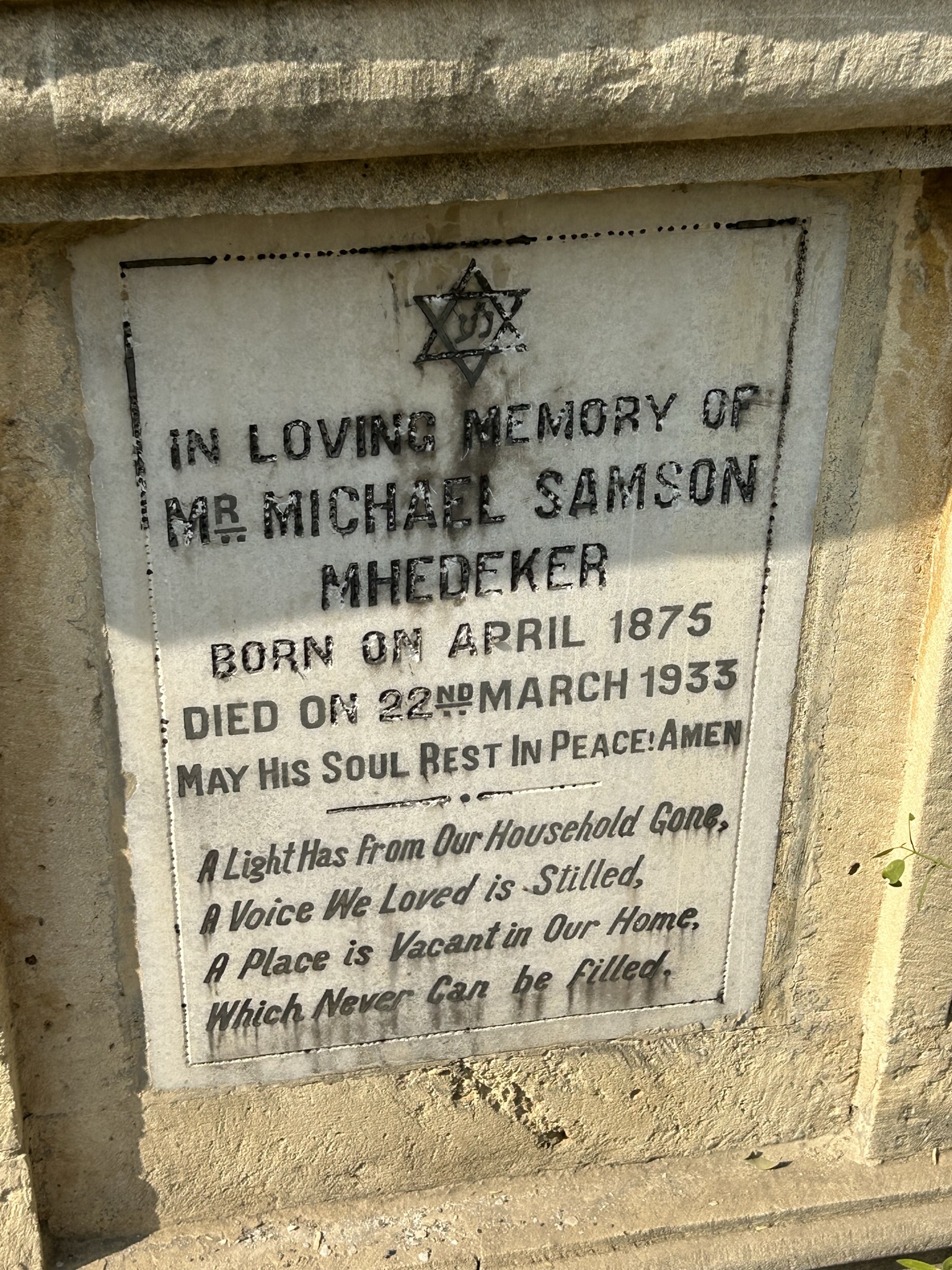 MR MICAEL SAMSON MHEDEKER MR MICAEL SAMSON MHEDEKER